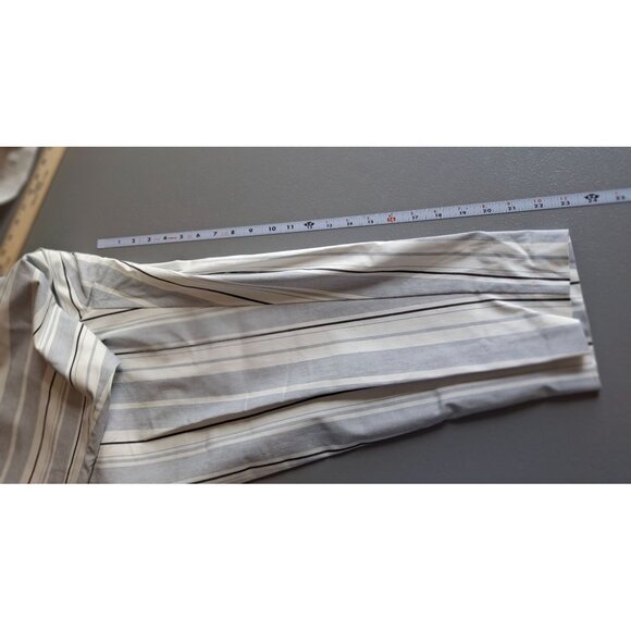 Cato Est 1946 Womens Cropped Pants 16W Striped Wide Leg Classic Fit Preppy Retro - Picture 7 of 9